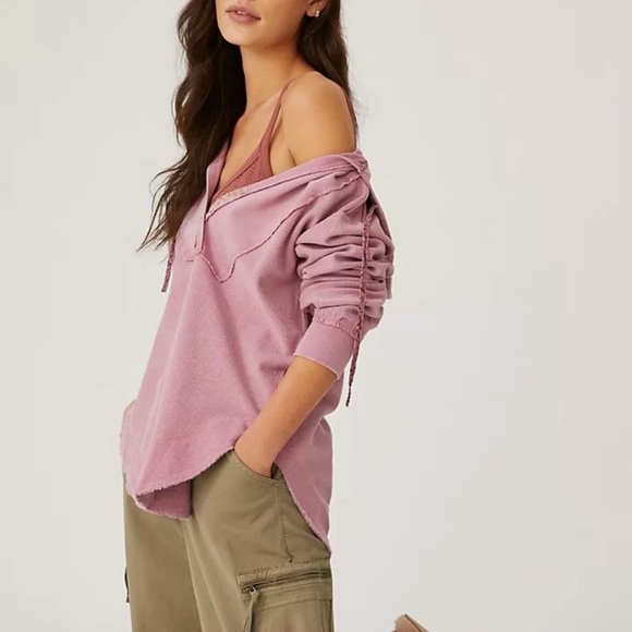 Pilcro Surplice Tunic Hoodie Oversized Pullover Cotton – Size Small - Picture 14 of 15